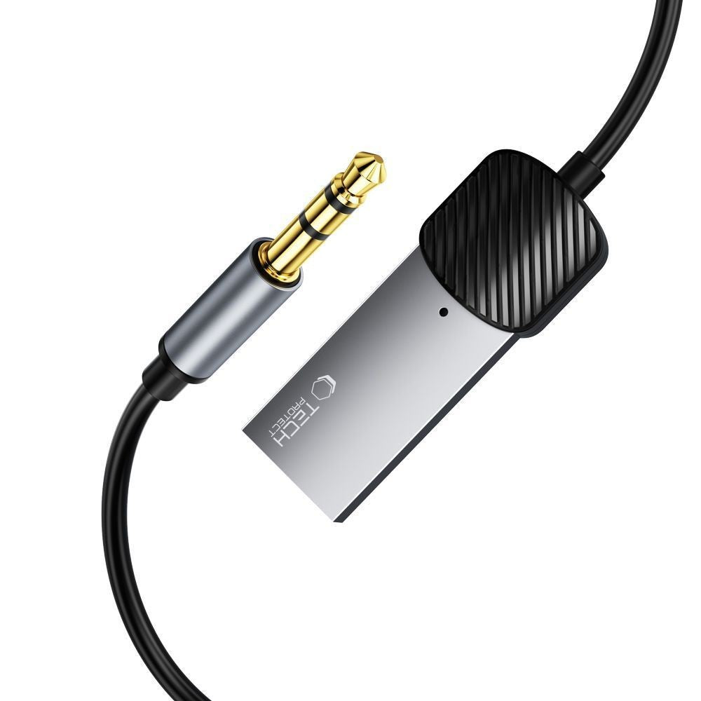 Audio Adapter UltraBoost Tech-Protect Mini Jack 3.5mm (Male) / Bluetooth Γκρι | www.lightgear.gr