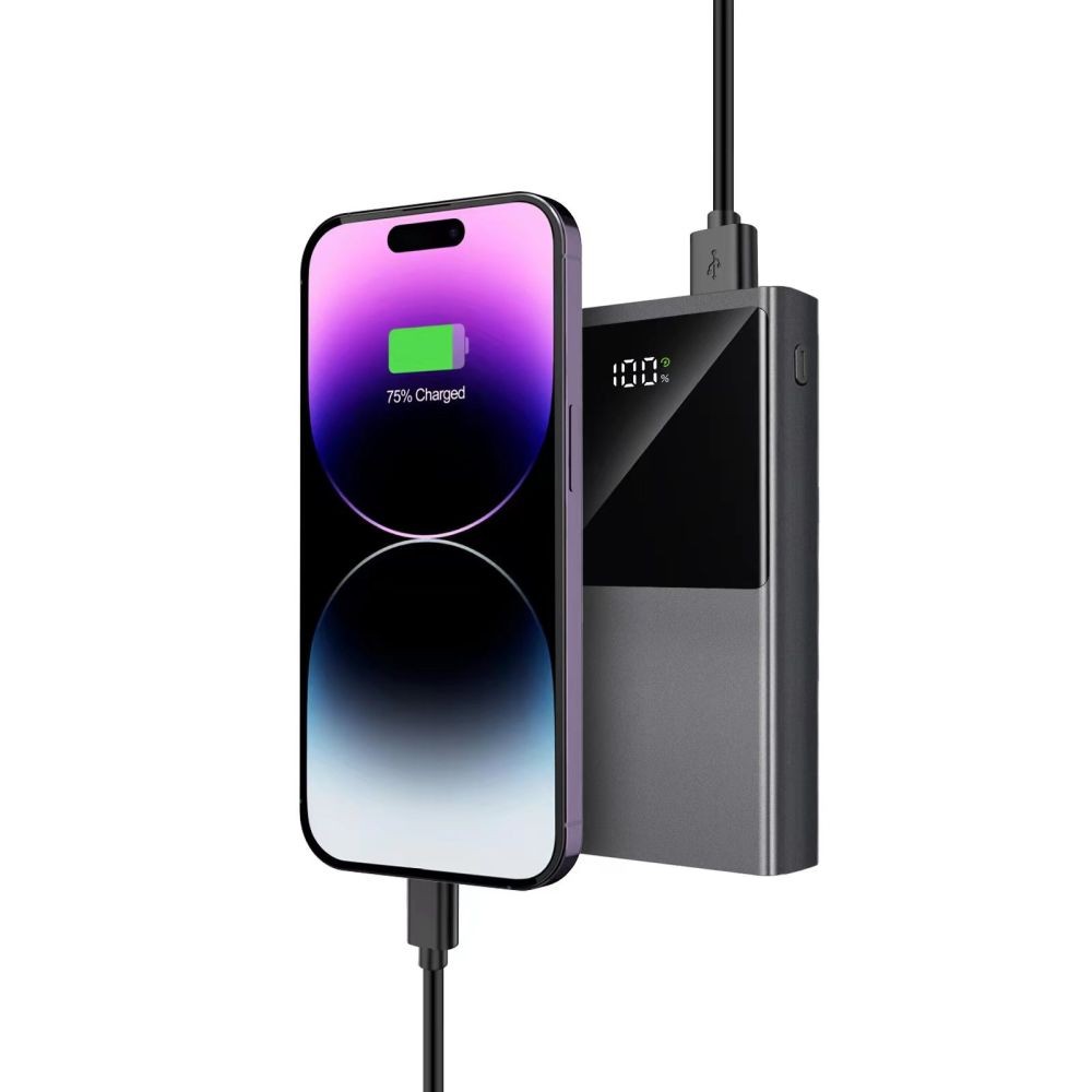 Powerbank Tech-Protect PB13 20000mAh 22.5W 2x USB-A / USB-C / Lightning με Καλώδιο USB-C / USB-A Γκρι | www.lightgear.gr