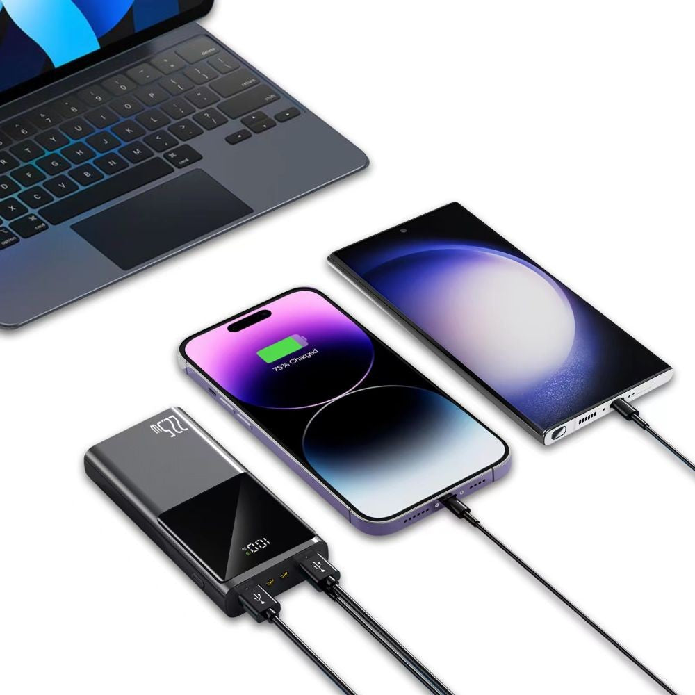 Powerbank Tech-Protect PB13 20000mAh 22.5W 2x USB-A / USB-C / Lightning με Καλώδιο USB-C / USB-A Γκρι | www.lightgear.gr