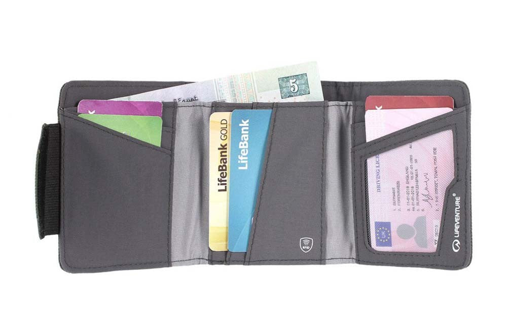 Πορτοφόλι Ασφάλειας Lifeventure Rfid Tri-Fold Γκρι | www.lightgear.gr