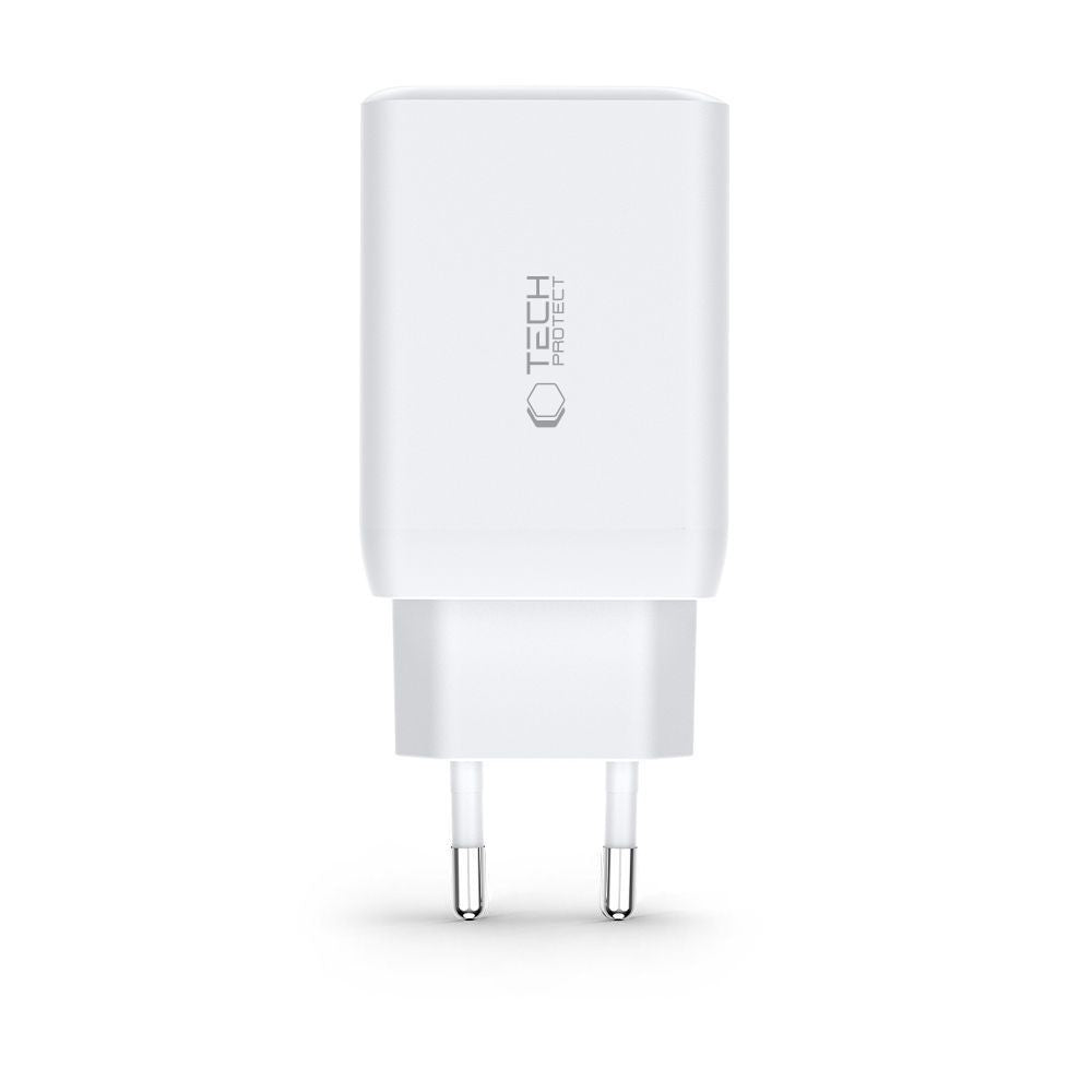 Επιτοίχιος Φορτιστής Tech-Protect C65W 2x USB-C PD 65W / USB-A QC 3.0 Μαύρο | www.lightgear.gr