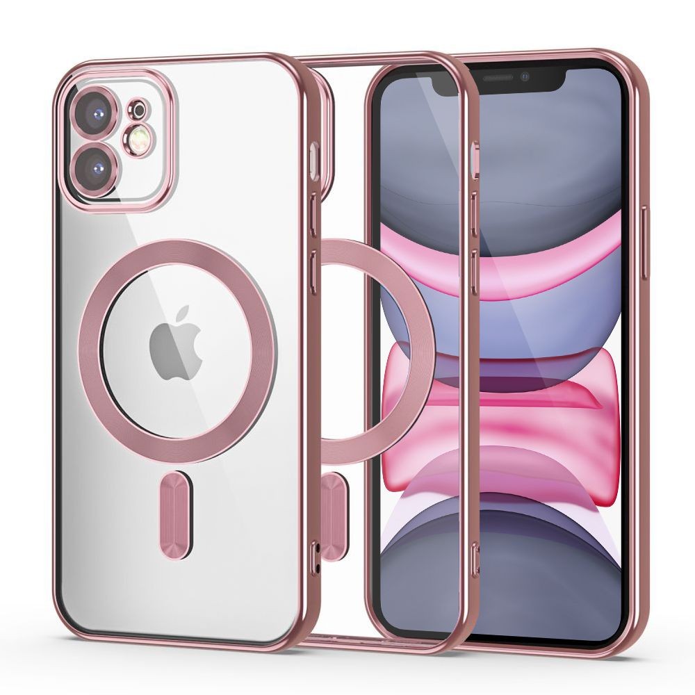 Θήκη Tech-Protect MagShine Line MagSafe για iPhone 11 Ροζ | www.lightgear.gr