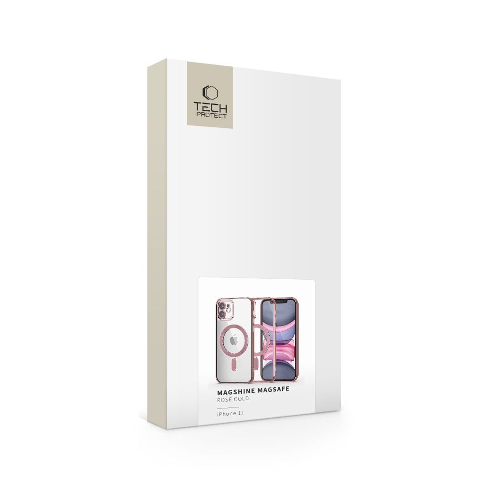 Θήκη Tech-Protect MagShine Line MagSafe για iPhone 11 Ροζ | www.lightgear.gr