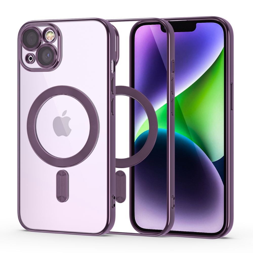 Θήκη Tech-Protect MagShine Line MagSafe για iPhone 14 Μωβ | www.lightgear.gr