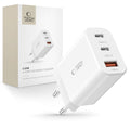 Επιτοίχιος Φορτιστής Tech-Protect NC30W 2x USB-C PD 30W / USB-A QC 3.0 Λευκό | www.lightgear.gr