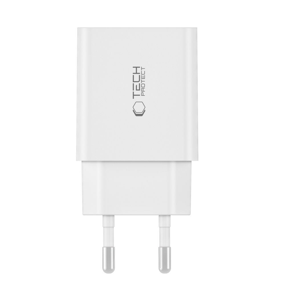 Επιτοίχιος Φορτιστής Tech-Protect NC30W USB-C PD 30W / USB-A QC 3.0 Μαύρο | www.lightgear.gr