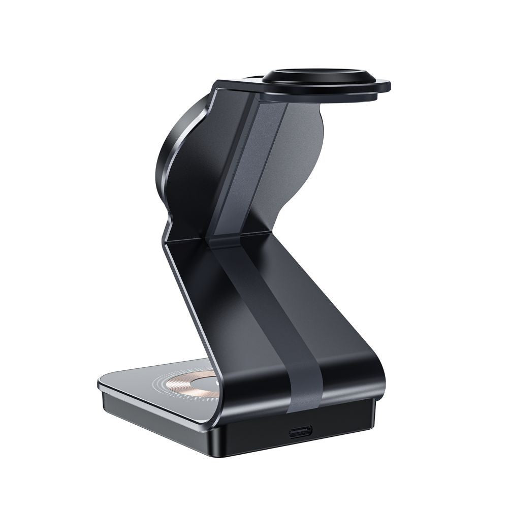 Inductive Charger 3-in-1 Tech-Protect QI15W-A29 με MagSafe για Smartphone / Apple Watch / AirPods Μαύρο | www.lightgear.gr