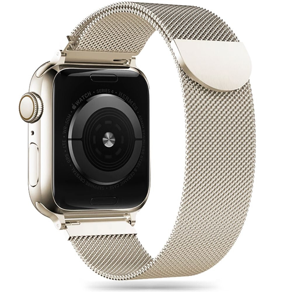 MilaneseBand Tech-Protect για Apple Watch 4 / 5 / 6 / 7 / 8 / 9 / SE / Ultra 1 / 2 (42/44/45/49mm) Μπεζ | www.lightgear.gr