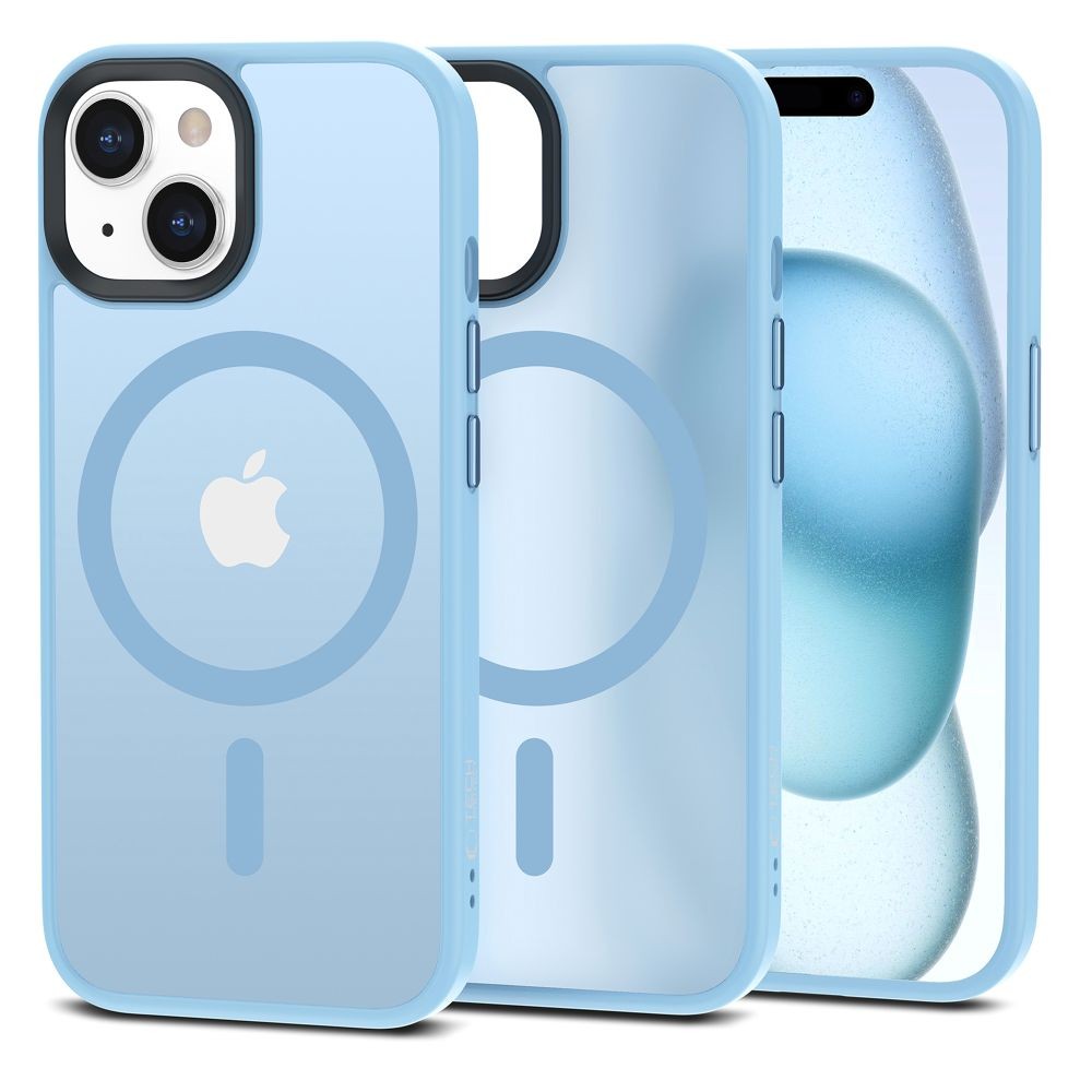 Θήκη Tech-Protect MagMat MagSafe για iPhone 15 Matte Blue | www.lightgear.gr
