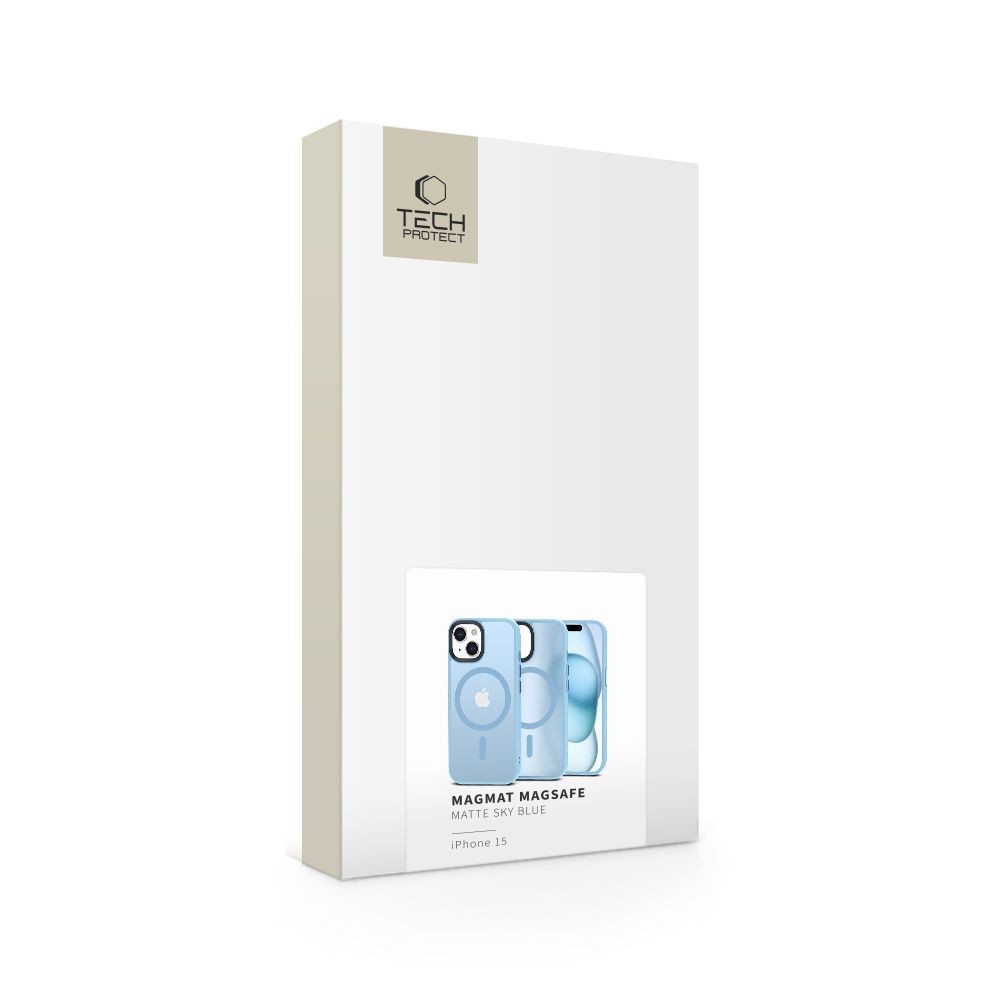 Θήκη Tech-Protect MagMat MagSafe για iPhone 15 Matte Blue | www.lightgear.gr