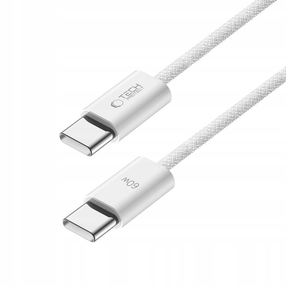 Καλώδιο Tech-Protect UltraBoost Classic USB-C / USB-C PD 60W 3A 1m Λευκό | www.lightgear.gr