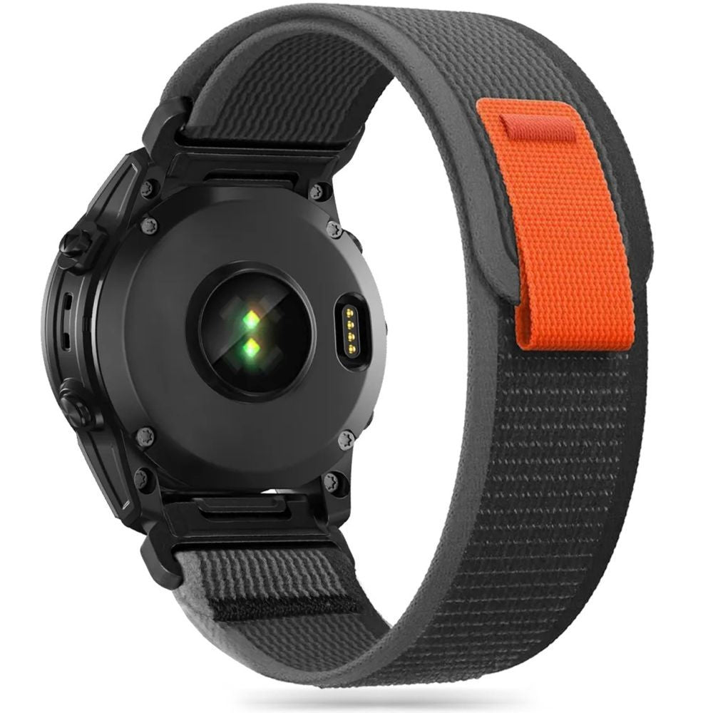 Nylon Strap Tech-Protect για Garmin Fenix 3 / 5X / 3HR / 5X Plus / 6X / 6X Pro / 7X Μαύρο-Πορτοκαλί | www.lightgear.gr