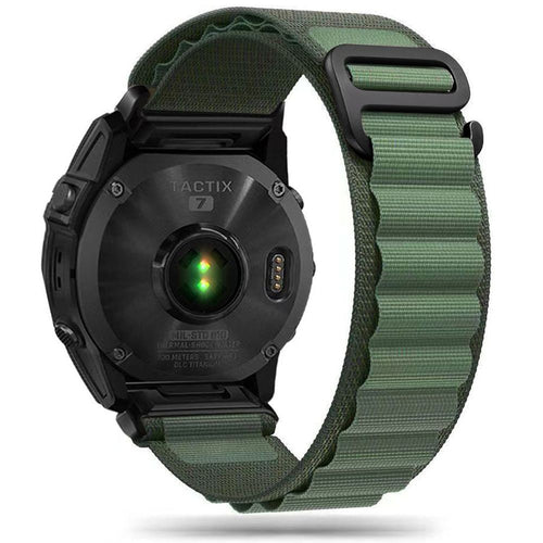 Nylon Pro Strap Tech-Protect για Garmin Fenix 5 / 6 / 6 Pro / 7 Σκούρο Πράσινο | www.lightgear.gr