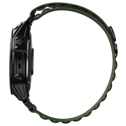 Nylon Pro Strap Tech-Protect για Garmin Fenix 5 / 6 / 6 Pro / 7 Σκούρο Πράσινο | www.lightgear.gr