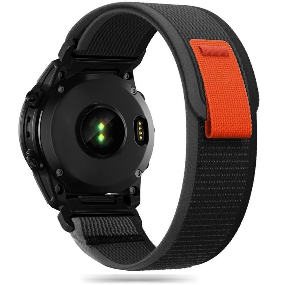 Nylon Strap Tech-Protect για Garmin Fenix 5 / 6 / 6 Pro / 7 Μαύρο/Πορτοκαλί | www.lightgear.gr