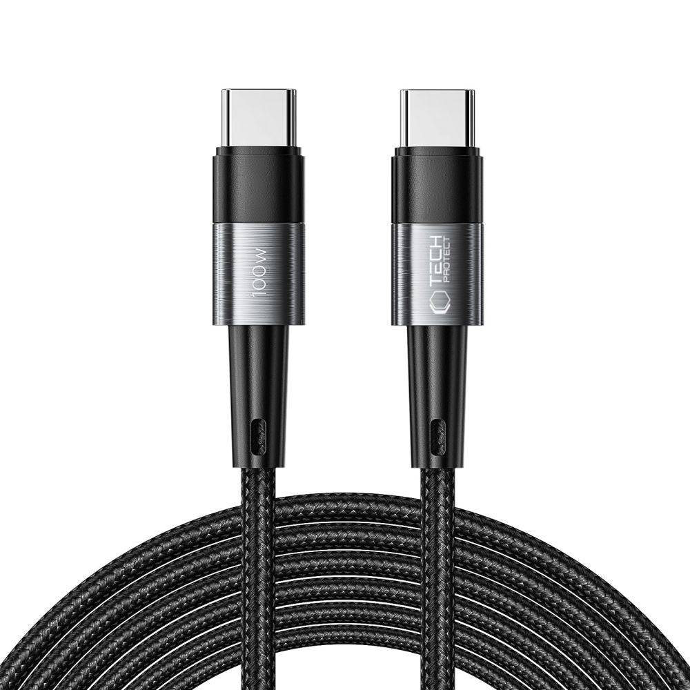 UltraBoost USB-C / USB-C PD Καλώδιο Tech-Protect 100W 5A 3m Γκρι | www.lightgear.gr
