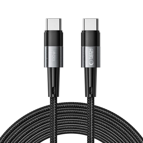 UltraBoost USB-C / USB-C PD Καλώδιο Tech-Protect 100W 5A 3m Γκρι | www.lightgear.gr