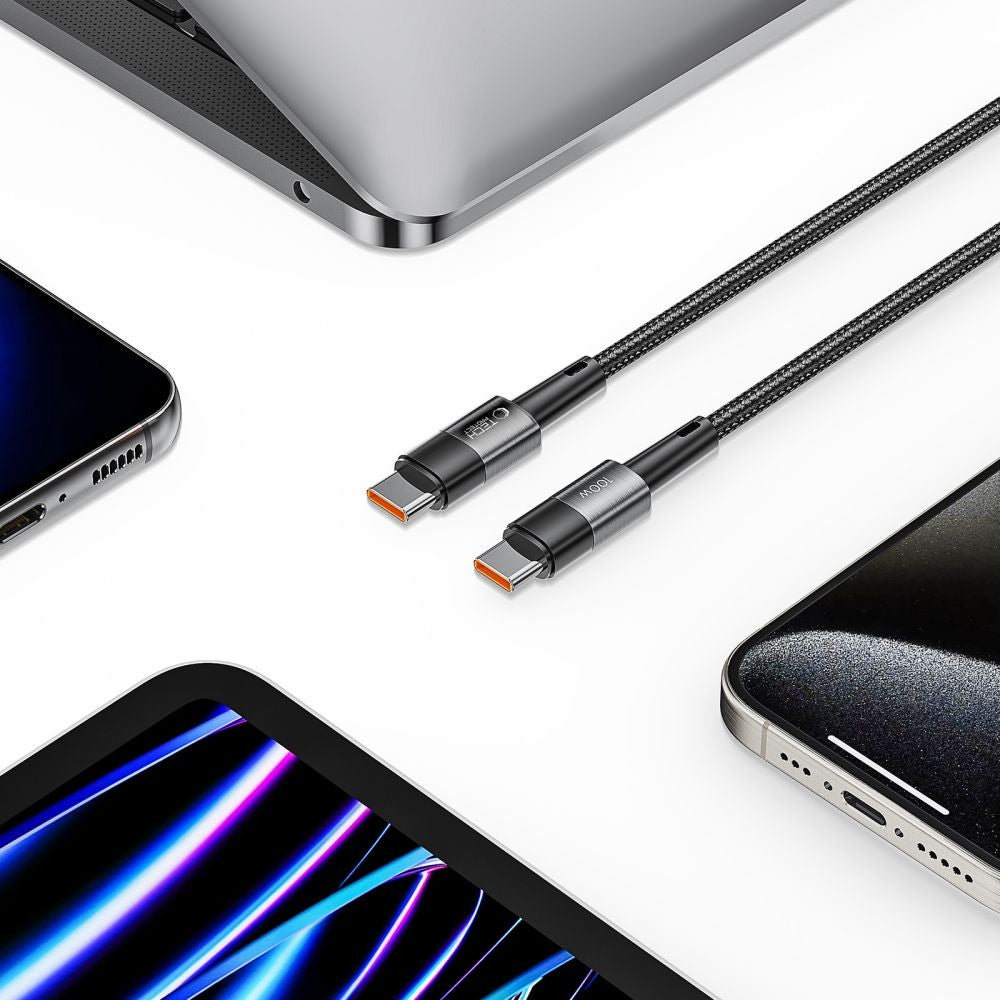 UltraBoost USB-C / USB-C PD Καλώδιο Tech-Protect 100W 5A 3m Γκρι | www.lightgear.gr