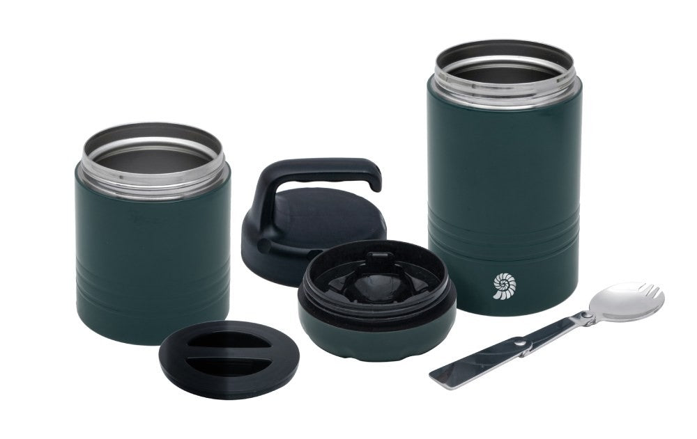 Ανοξείδωτο Θερμός Φαγητού Basic Nature Soft Touch 400ml + 280ml | www.lightgear.gr