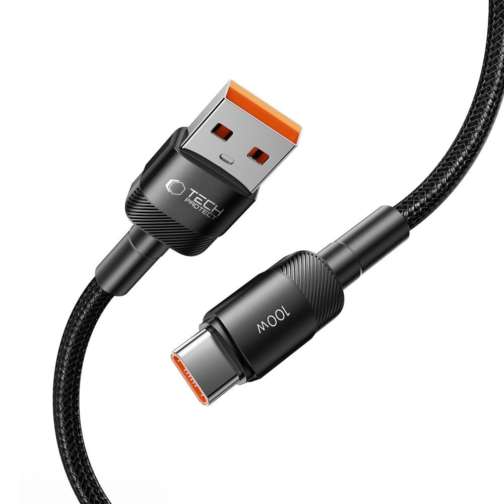 Καλώδιο Tech-Protect UltraBoost Evo USB-C / USB-A 100W 5A 0.5m Μαύρο | www.lightgear.gr