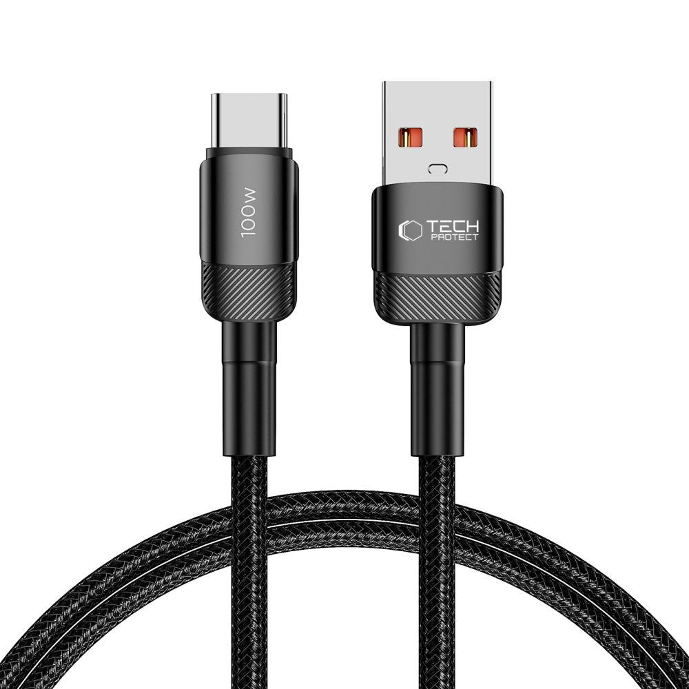 Καλώδιο Tech-Protect UltraBoost Evo USB-C / USB-A 100W 5A 1m Μαύρο | www.lightgear.gr