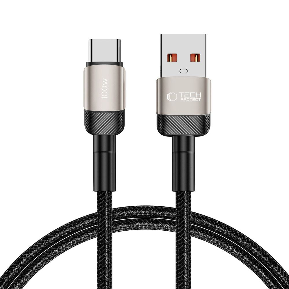 Καλώδιο Tech-Protect UltraBoost Evo USB-C / USB-A 100W 5A 1m Titanium | www.lightgear.gr