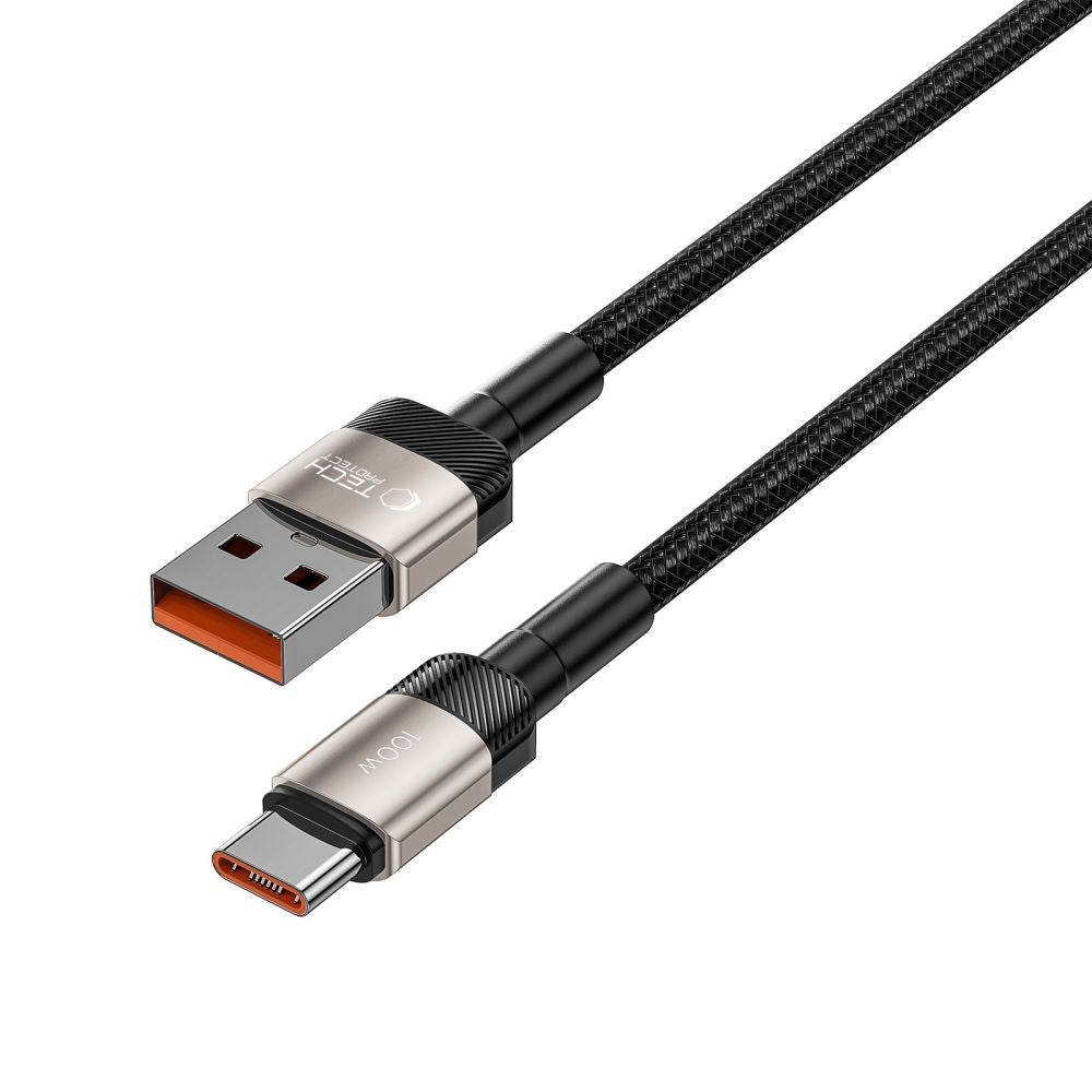 Καλώδιο Tech-Protect UltraBoost Evo USB-C / USB-A 100W 5A 1m Titanium | www.lightgear.gr