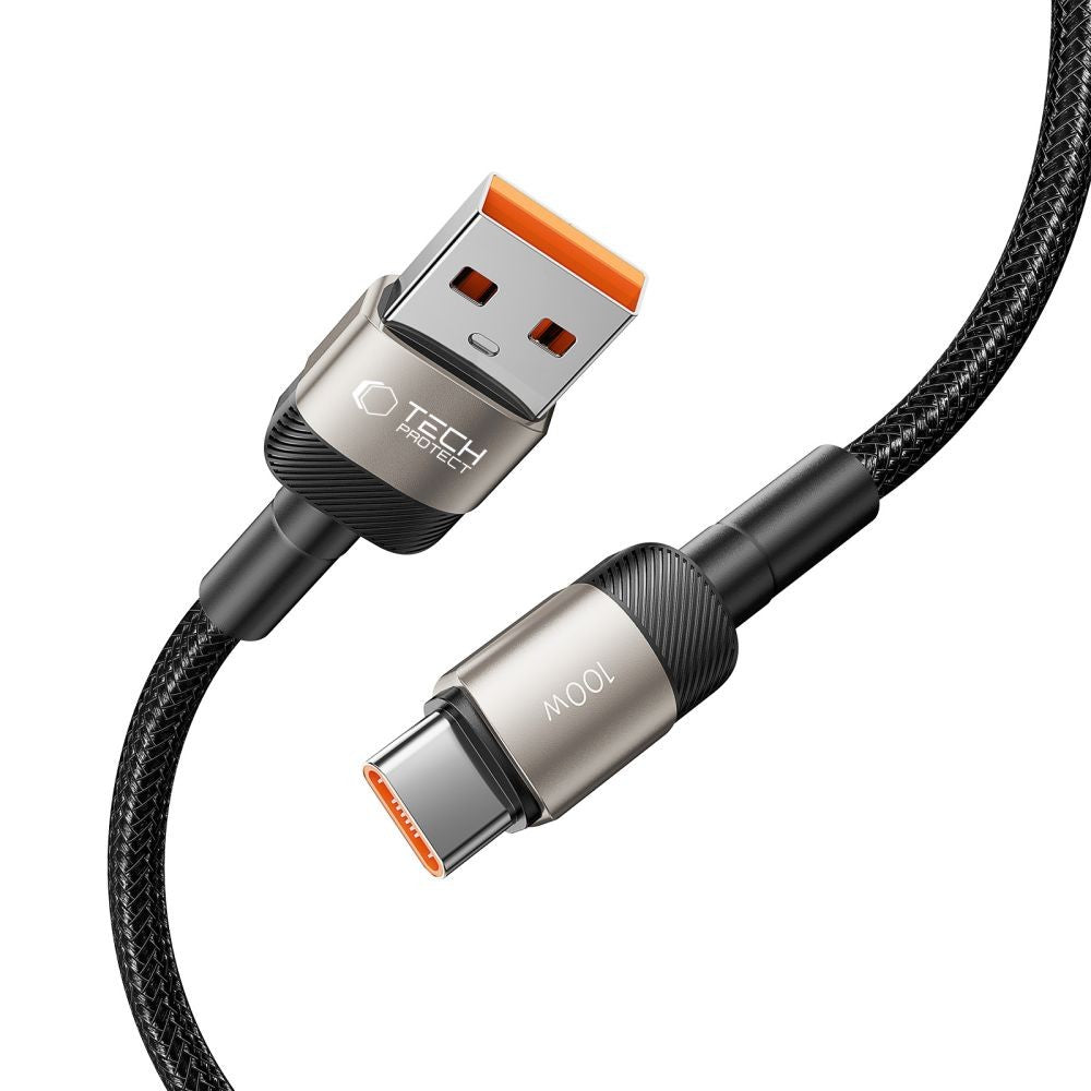 Καλώδιο Tech-Protect UltraBoost Evo USB-C / USB-A 100W 5A 1m Titanium | www.lightgear.gr