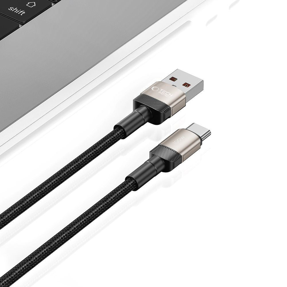 Καλώδιο Tech-Protect UltraBoost Evo USB-C / USB-A 100W 5A 1m Titanium | www.lightgear.gr