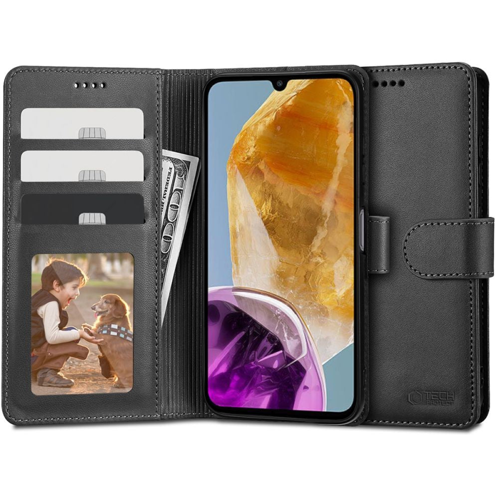 Wallet Θήκη Tech-Protect για Samsung Galaxy M15 5G Μαύρο | www.lightgear.gr