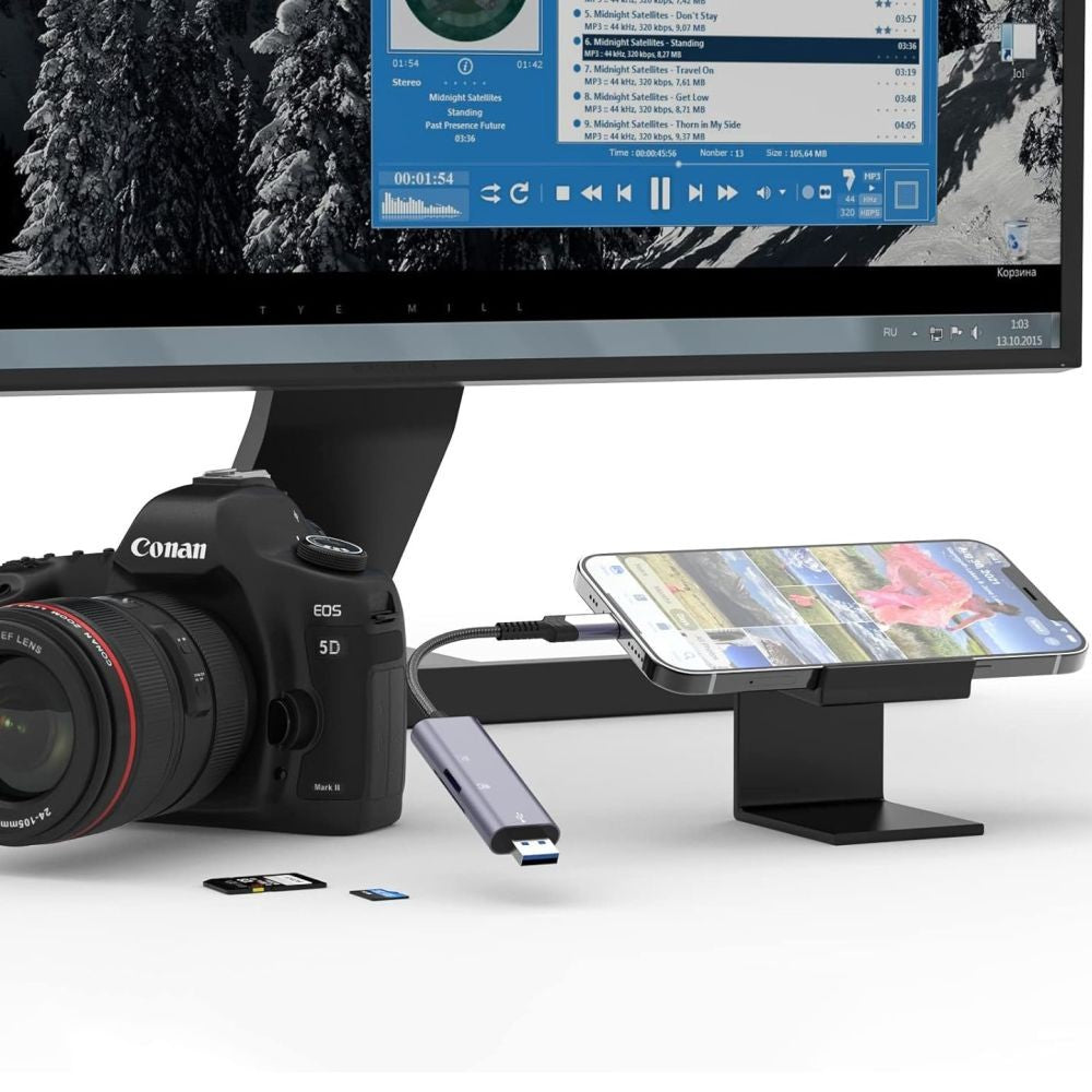 Card Reader Tech-Protect UltraBoost SD/micro SD με Lightning/USB-A Γκρι | www.lightgear.gr