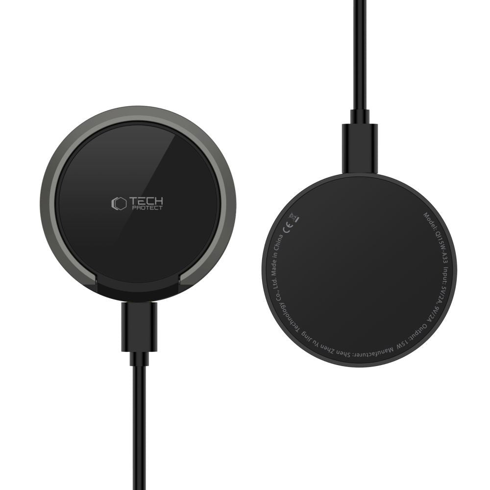 Inductive Charger Tech-Protect QI15W-A33 με MagSafe και Stand με USB-A / USB-C Καλώδιο Μαύρο | www.lightgear.gr