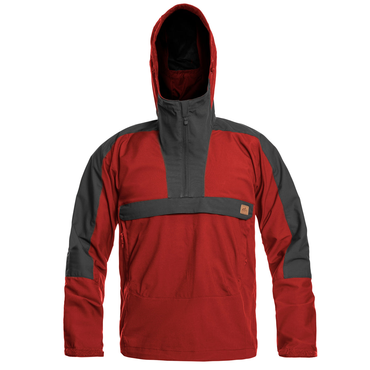 Jacket Woodsman Anorak Helikon-Tex Bushcraft Κόκκινο Sky / Στάχτη Γκρι A | www.lightgear.gr