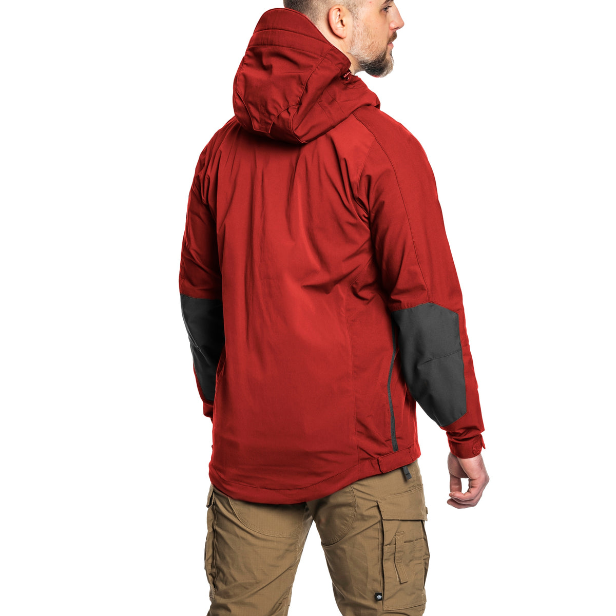 Jacket Woodsman Anorak Helikon-Tex Bushcraft Κόκκινο Sky / Στάχτη Γκρι A | www.lightgear.gr