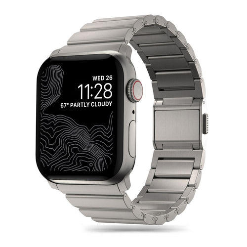 SteelBand Tech-Protect για Apple Watch 4/5/6/7/8/9/SE/Ultra 1/2 (42/44/45/49mm) Titanium | www.lightgear.gr