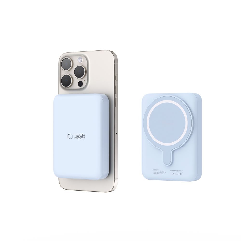 Powerbank Tech-Protect LifeMag PB11 με MagSafe 10000mAh 15W USB-C Θύρα Μπλε + USB-C Καλώδιο | www.lightgear.gr