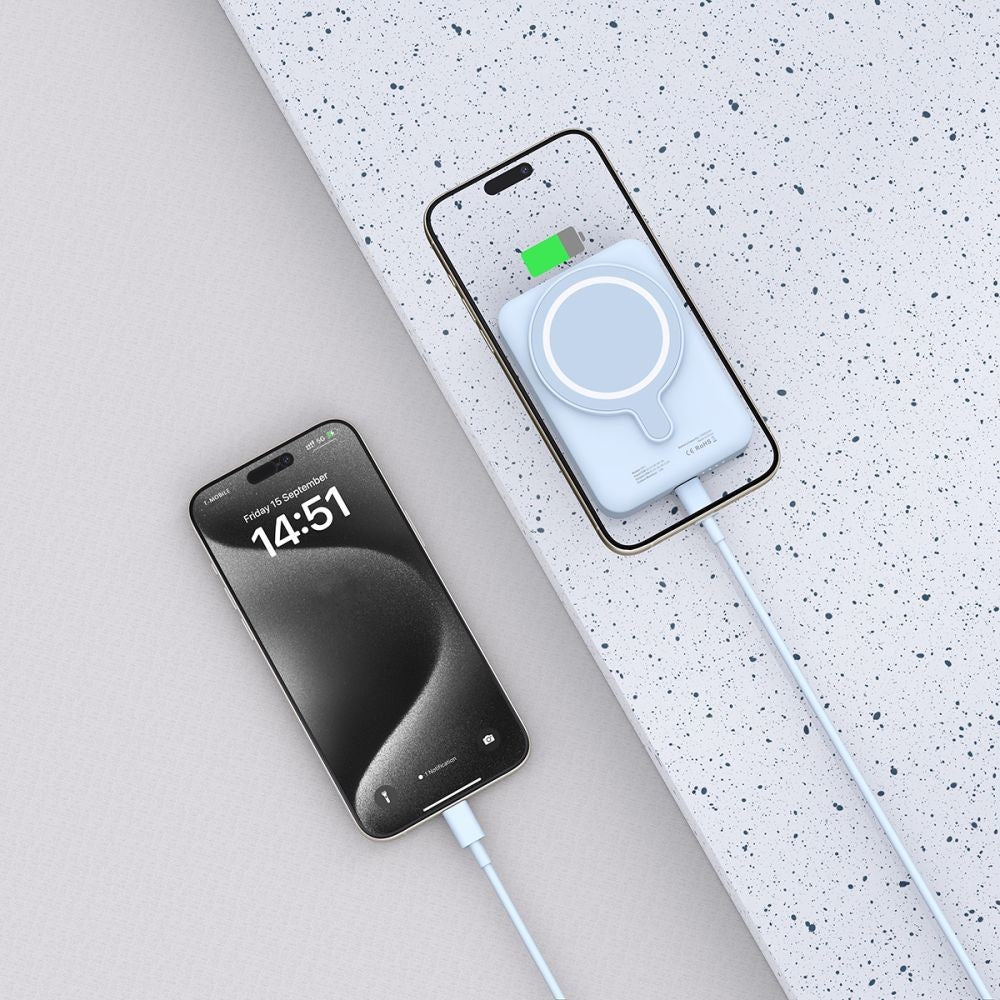 Powerbank Tech-Protect LifeMag PB11 με MagSafe 10000mAh 15W USB-C Θύρα Μπλε + USB-C Καλώδιο | www.lightgear.gr