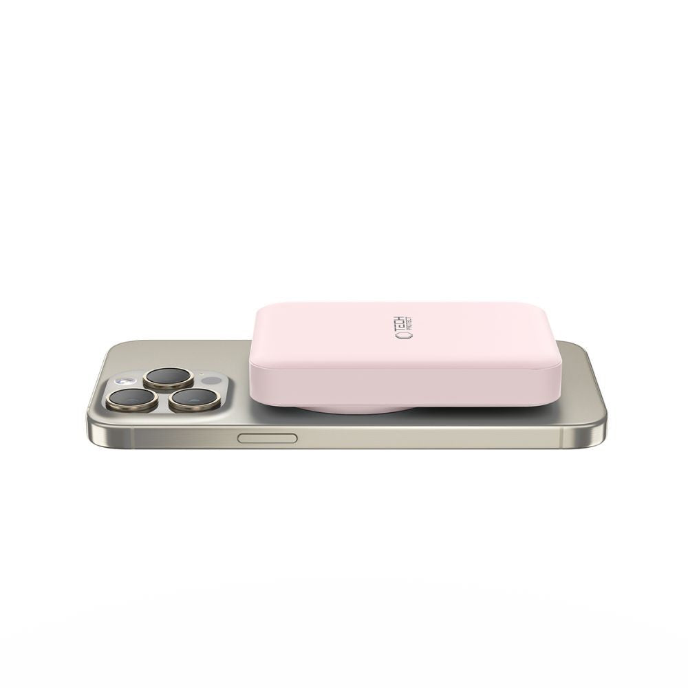 Powerbank Tech-Protect LifeMag PB11 με MagSafe 10000mAh 15W USB-C Θύρα Ροζ + USB-C Καλώδιο | www.lightgear.gr