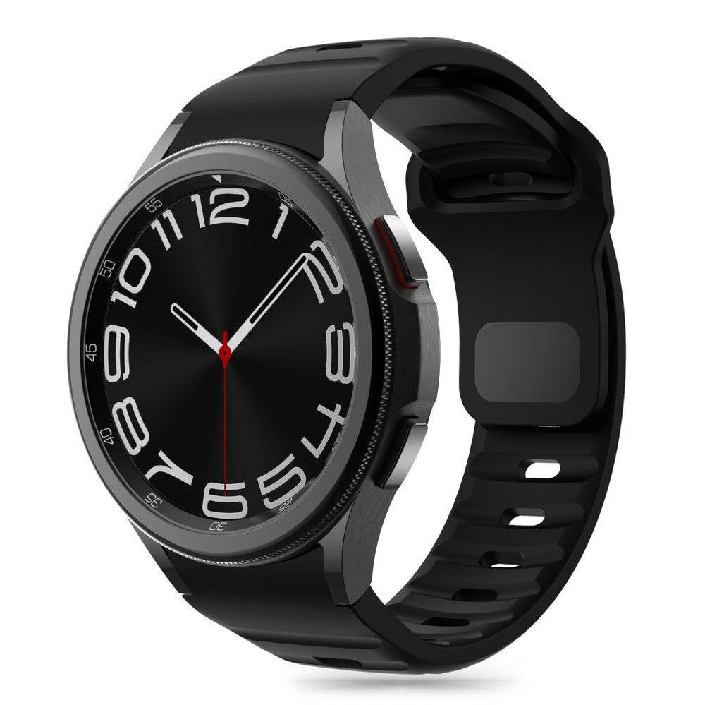 Silicone Line Strap Tech-Protect για Samsung Galaxy Watch 4 / 5 / 5 Pro / 6 / 7 / FE Μαύρο | www.lightgear.gr