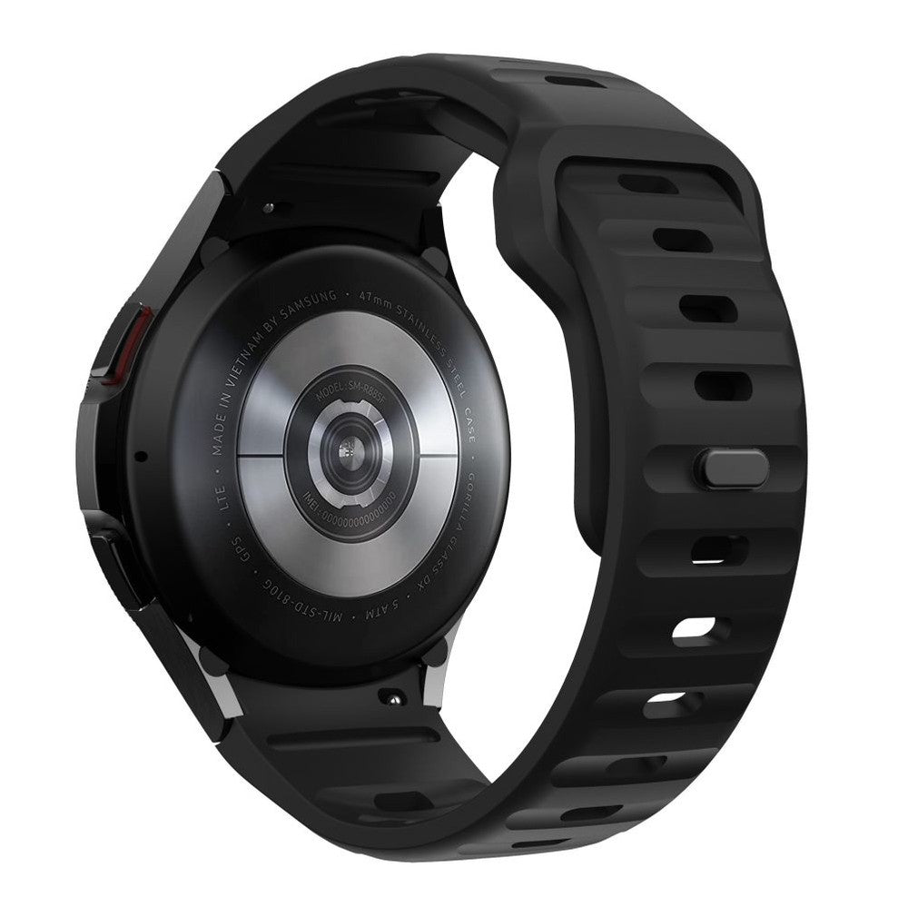 Silicone Line Strap Tech-Protect για Samsung Galaxy Watch 4 / 5 / 5 Pro / 6 / 7 / FE Μαύρο | www.lightgear.gr