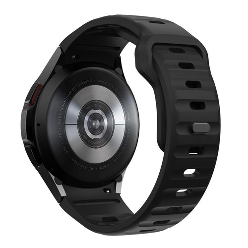 Silicone Line Strap Tech-Protect για Samsung Galaxy Watch 4 / 5 / 5 Pro / 6 / 7 / FE Μαύρο | www.lightgear.gr