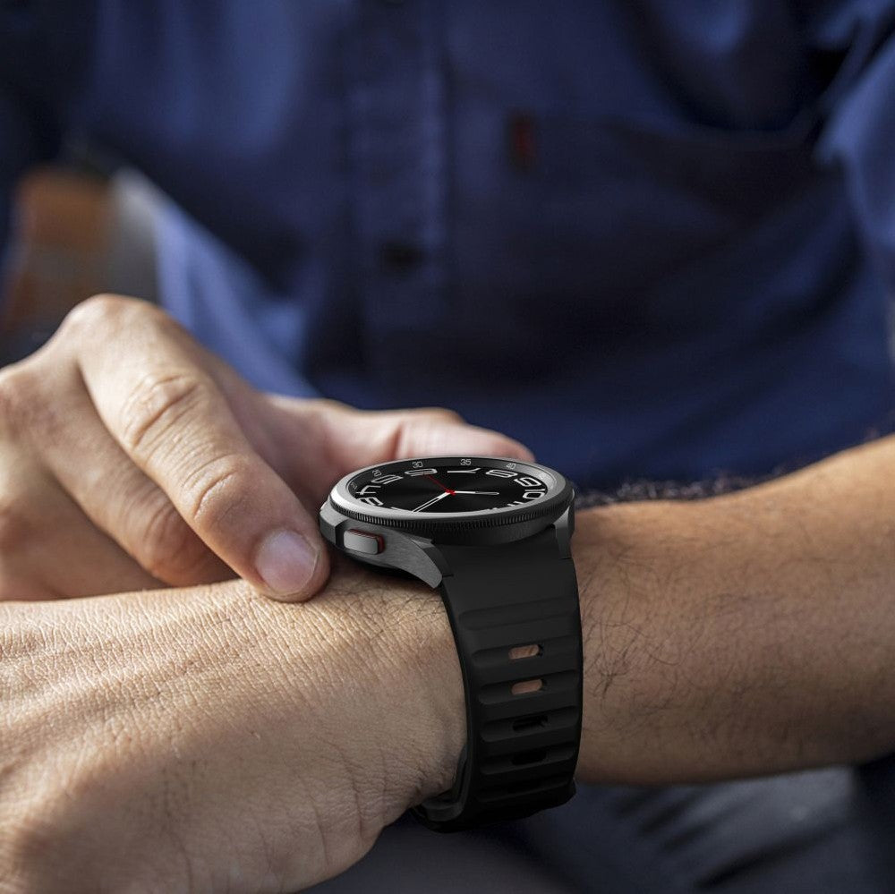 Silicone Line Strap Tech-Protect για Samsung Galaxy Watch 4 / 5 / 5 Pro / 6 / 7 / FE Μαύρο | www.lightgear.gr