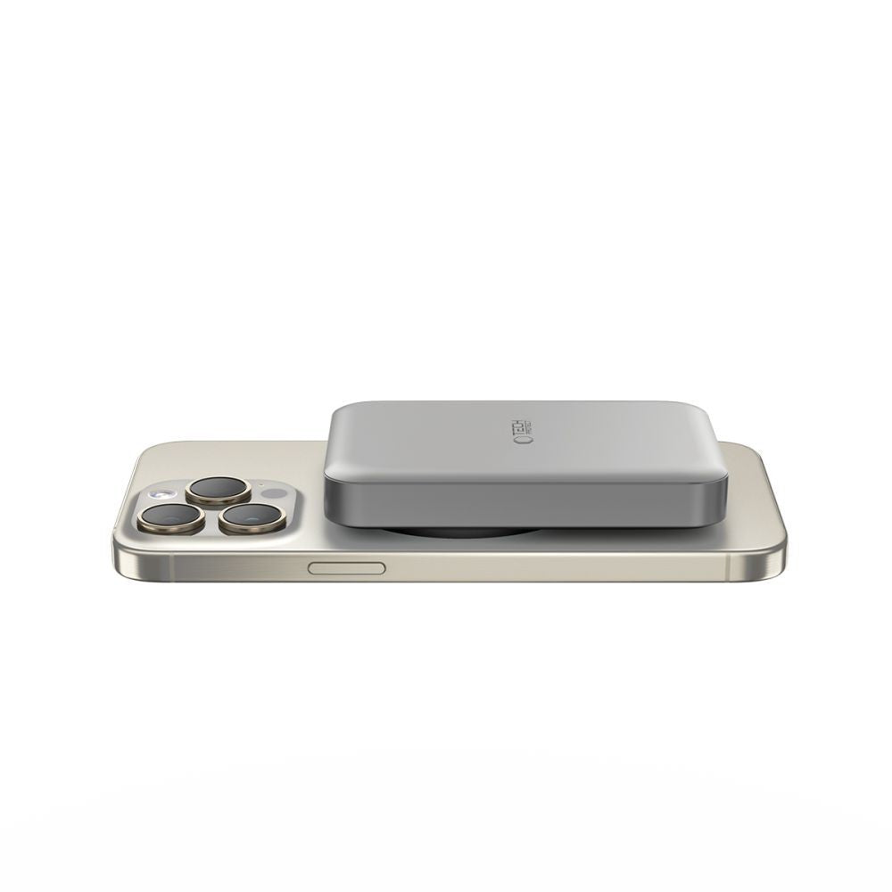Powerbank Tech-Protect PB11 LifeMag MagSafe 10000mAh Titanium | www.lightgear.gr