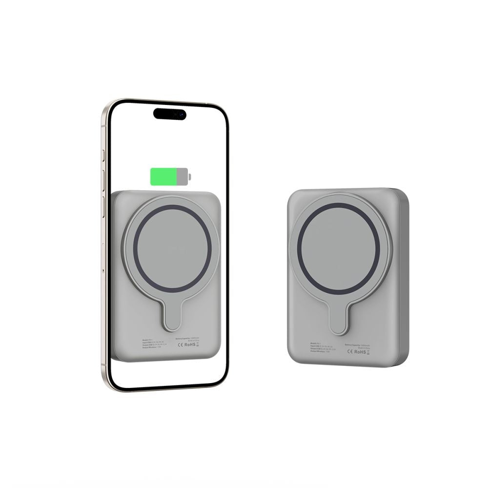 Powerbank Tech-Protect PB11 LifeMag MagSafe 10000mAh Titanium | www.lightgear.gr