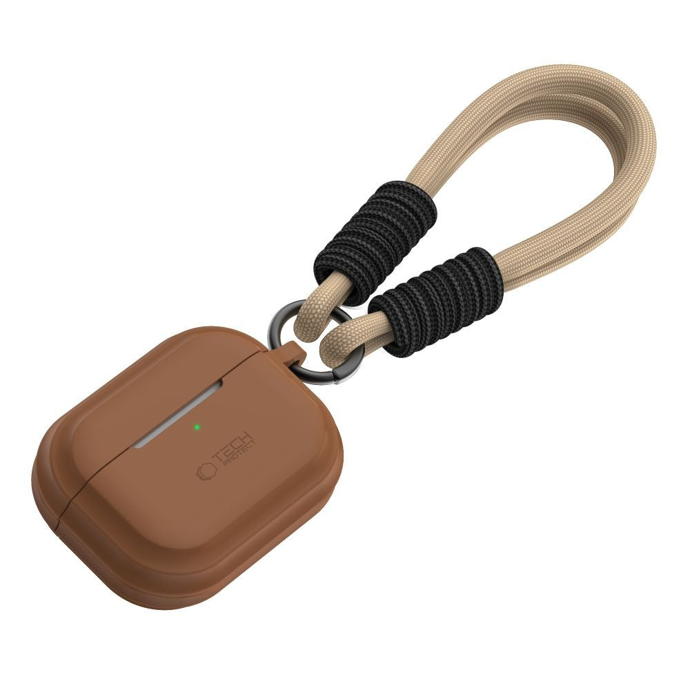 Silicone Rope Θήκη Tech-Protect για Apple AirPods Pro 1 / 2 Καφέ | www.lightgear.gr