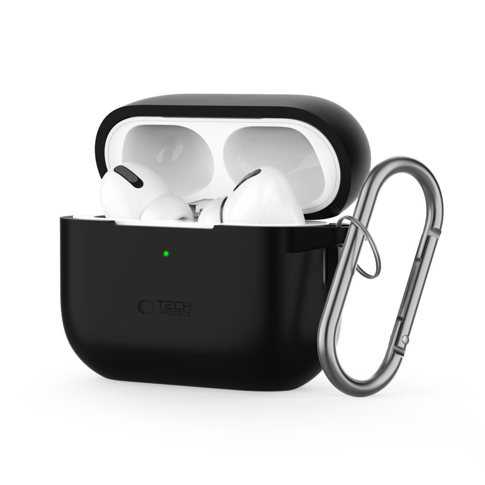 Silicone Hook Θήκη Tech-Protect για AirPods Pro 1 / 2 Μαύρο | www.lightgear.gr
