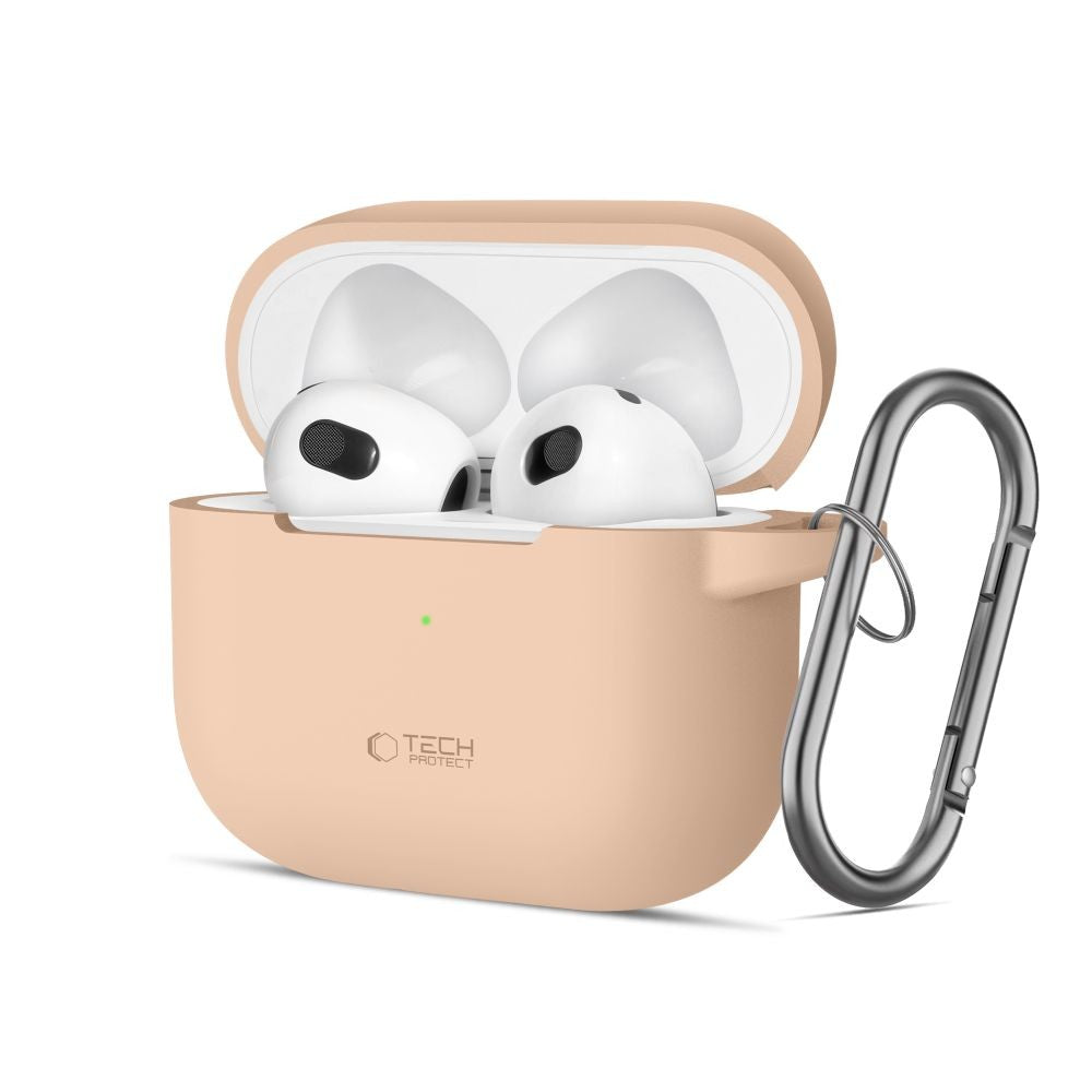 Silicone Hook Θήκη Tech-Protect για AirPods 3 Beige | www.lightgear.gr