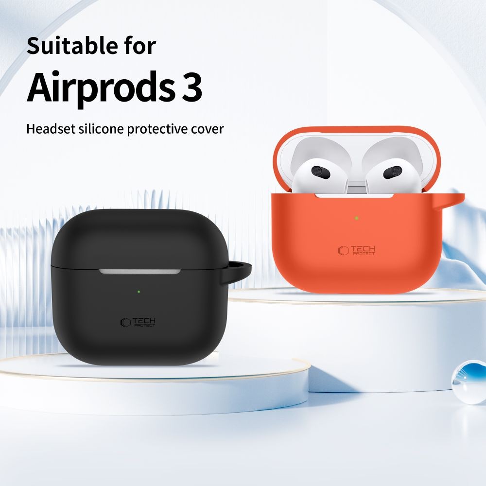 Silicone Hook Θήκη Tech-Protect για AirPods 3 Beige | www.lightgear.gr