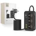 Πολύπριζο Tech-Protect PC3X6 3 Sockets 240V + 3xUSB-A + 3xUSB-C 200cm Μαύρο | www.lightgear.gr