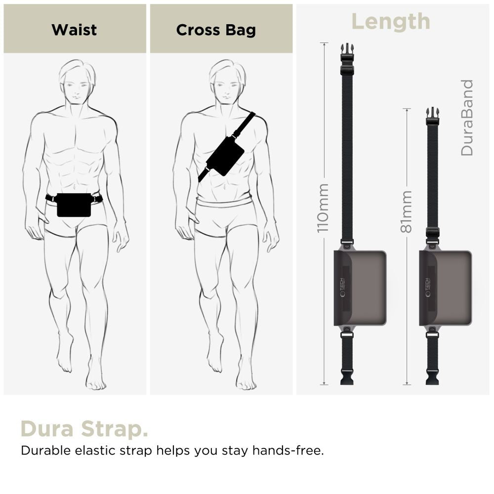 Waterproof Bag Tech-Protect UWP10 Μαύρο | www.lightgear.gr